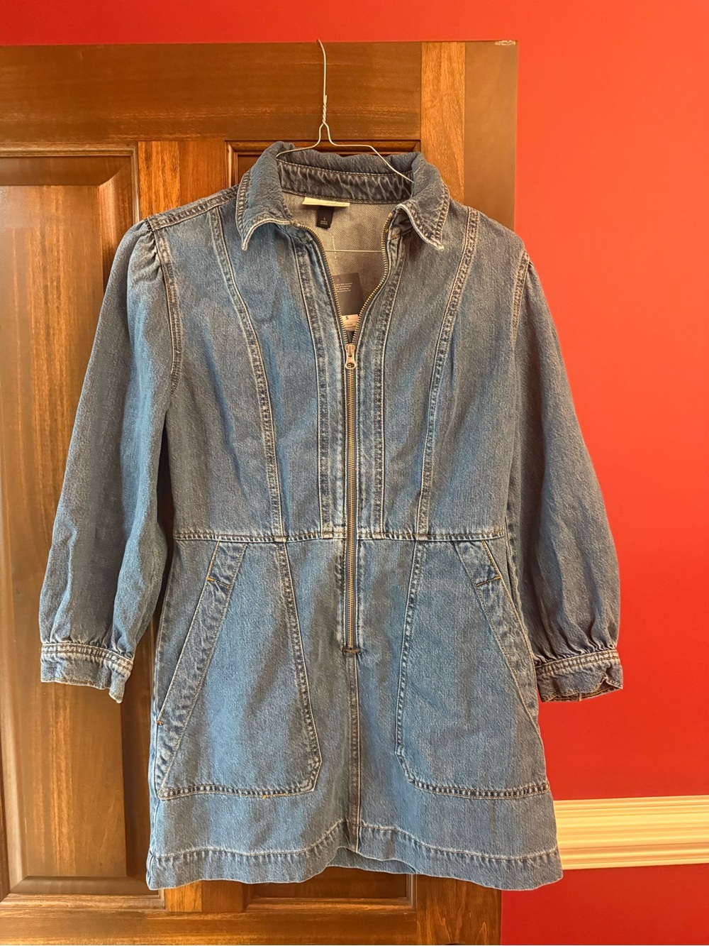 Universal Thread Blue Denim Mini Dress - Picture 4 of 6